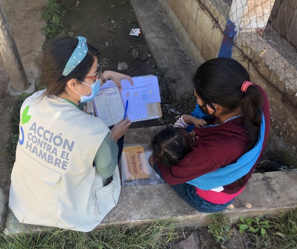 In the Dry Corridor areas of Guatemala, Action Against Hunger staff work with rural communities to improve food security and nutrition.