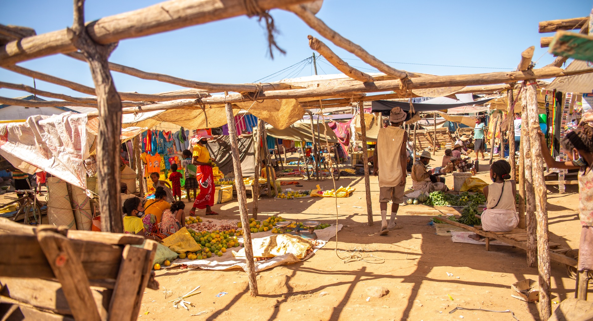 Prices for what little food available in local markets are high, and there are few customers who can afford them.