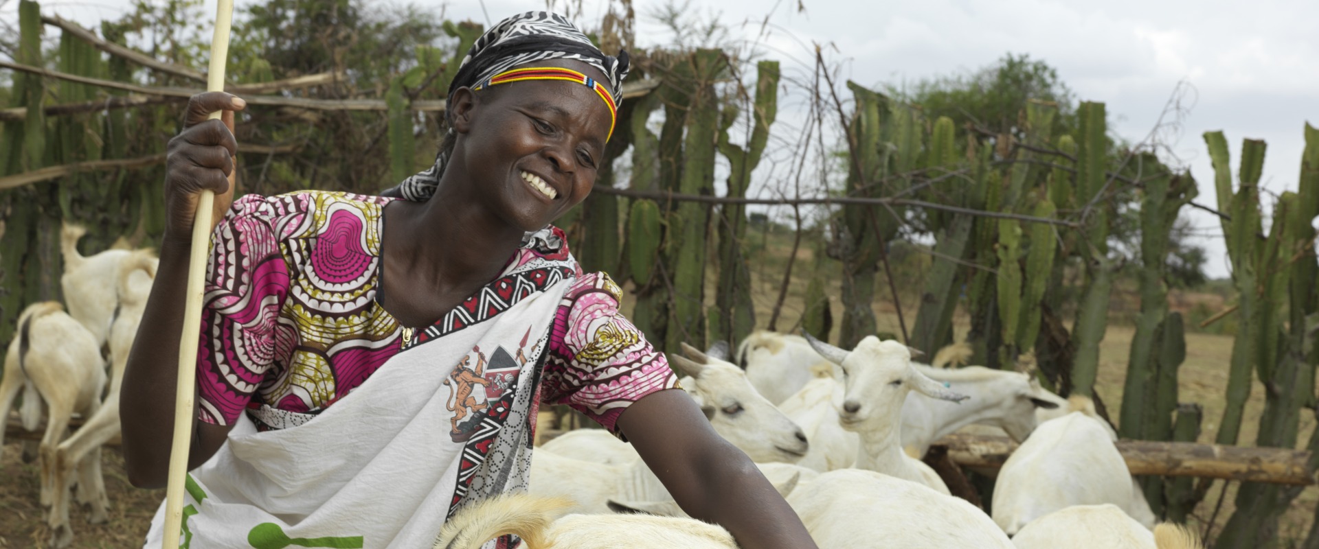 Rosalyn rears Galla goats, a hardy breed that can survive harsh climates.