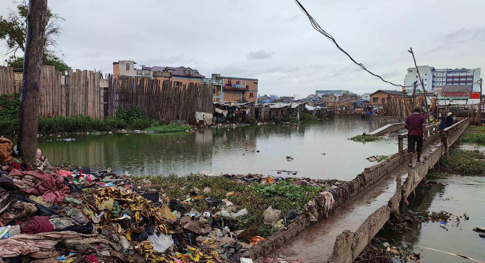 Destruction in the wake of Cyclone Batsirai.