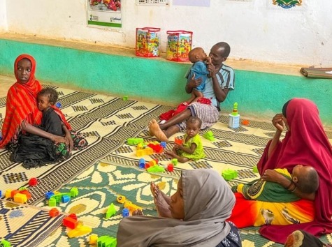 Hassan and Adan at an Action Against Hunger education session.