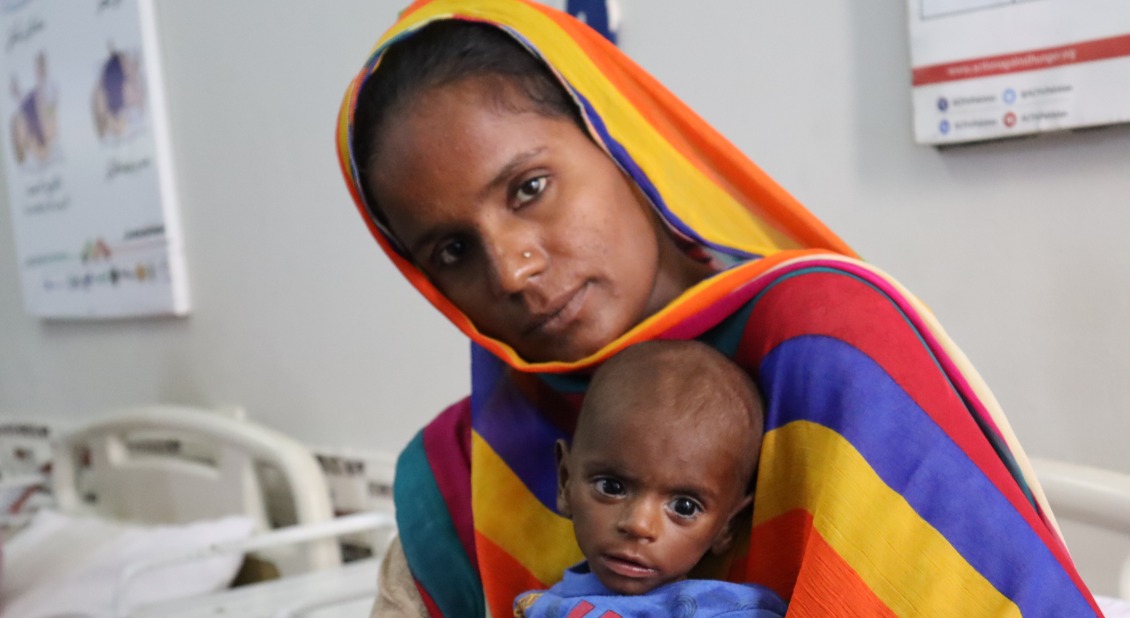 Many mothers, like Sobia, bring their children to health centers to receive lifesaving care.